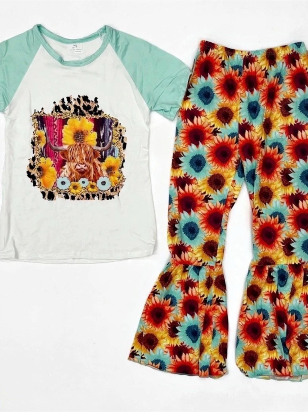 Floral Flare Pants Matching Set